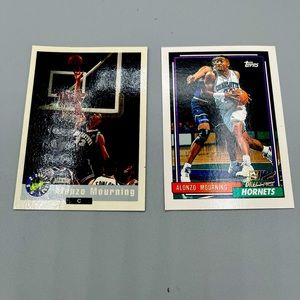 Lot of two Alonzo mourning hof rookie cards